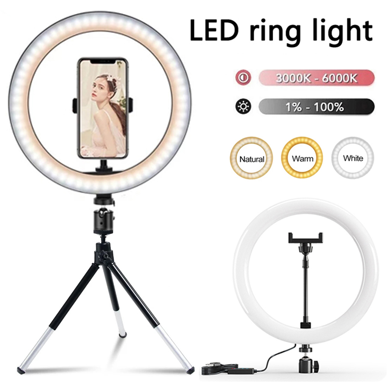 Torjim Rgb Photography Video Lighting - 12インチLEDリングライト写真撮影用照明電話リングライト三脚スタンド付きUSBラウンドフィルライトYoutube電話ビデオライブ用
