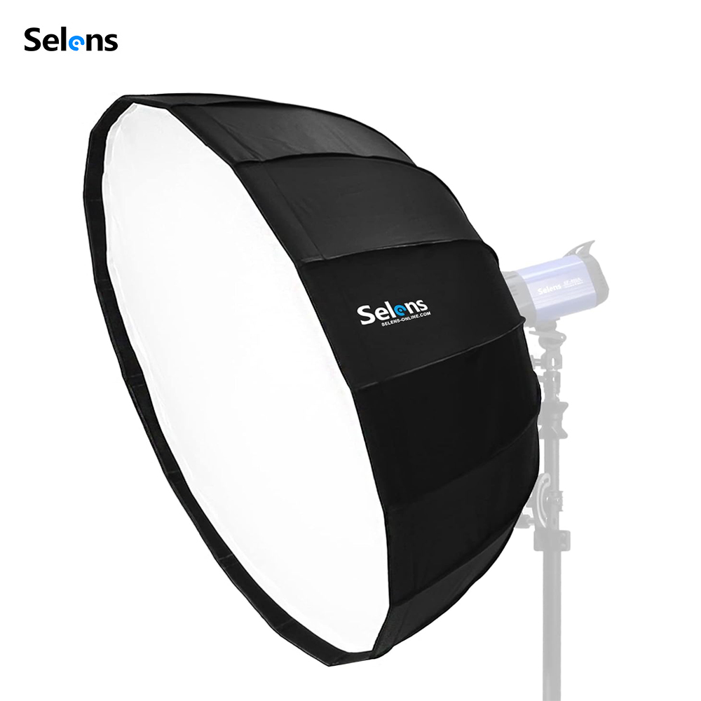 Photography Lighting Beauty Dish - セレンズ クイックセットアップ パラボリックソフトボックス ビューティーディッシュ ディフューザー リフレクター