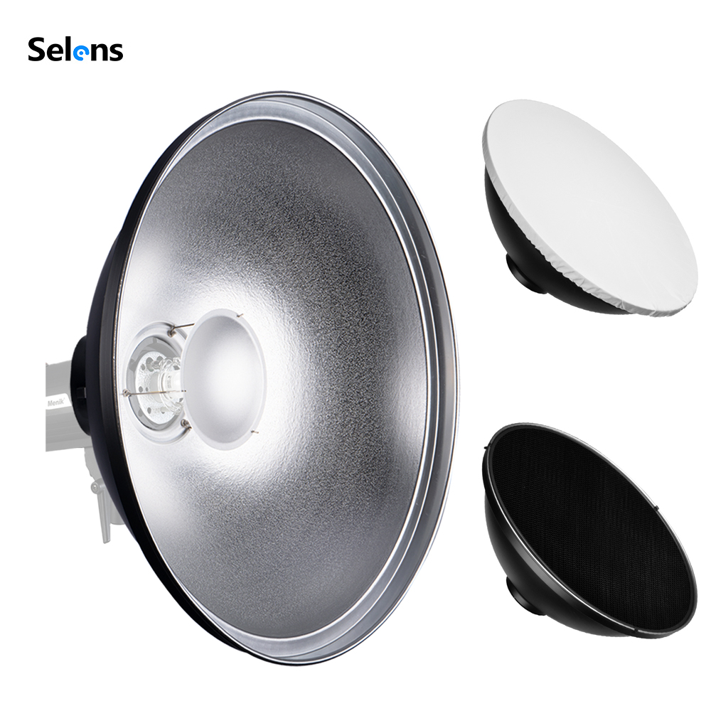 Photography Lighting Beauty Dish - セレンズ 30/42/55cm ビューティーディッシュ リフレクター ランプシェード ソフトボックス