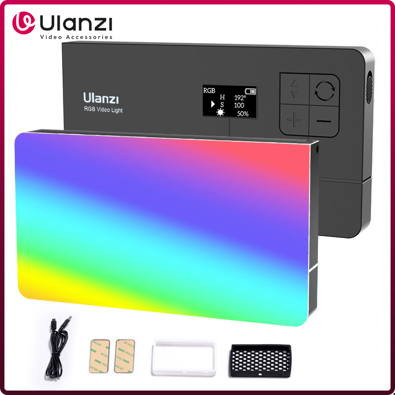 Torjim Rgb Photography Video Lighting - ルanzi-写真およびカメラ用のLEDビデオライトlt002,7インチ,反転ランプrgb 2500-9000k,ハニカム付き,4000mah