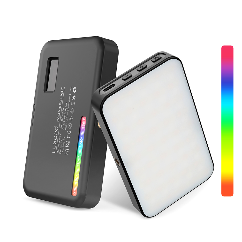 Torjim Rgb Photography Video Lighting - LUXCEO V10 PRO ビデオライト RGB パネルオンカメラライト写真撮影照明調光可能な
