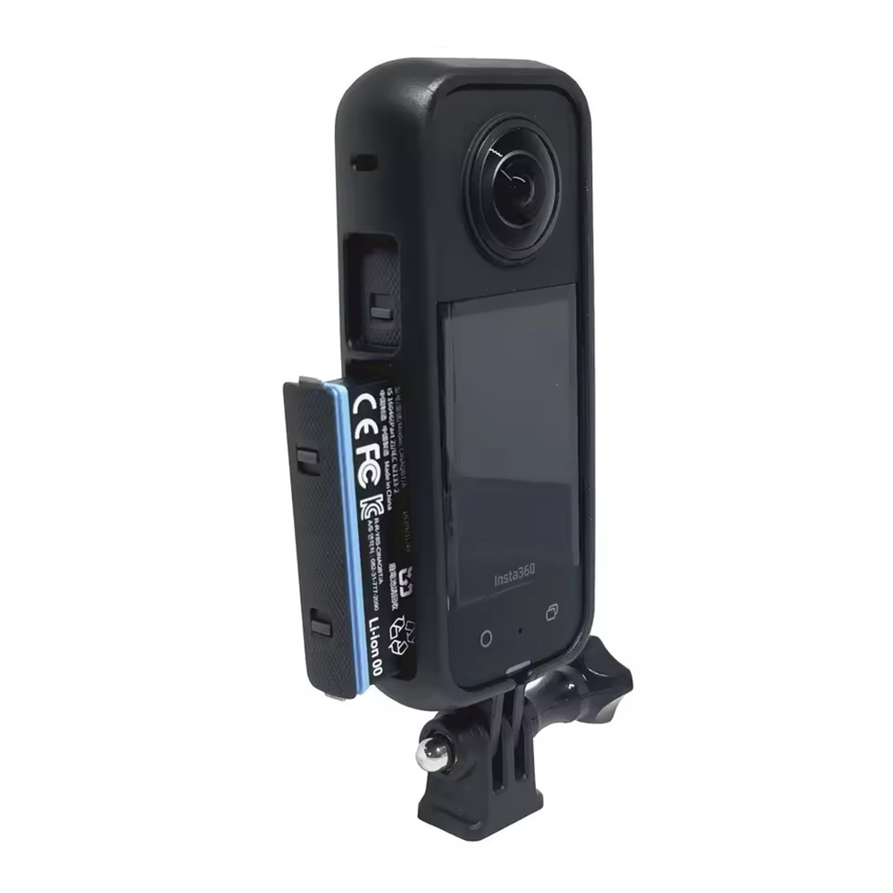 Insta360 Camera X3 - 保護カメラハウジングフレームケース Insta360 X3 用落下防止耐衝撃ケージシェルカメラマウントアダプターアクセサリー