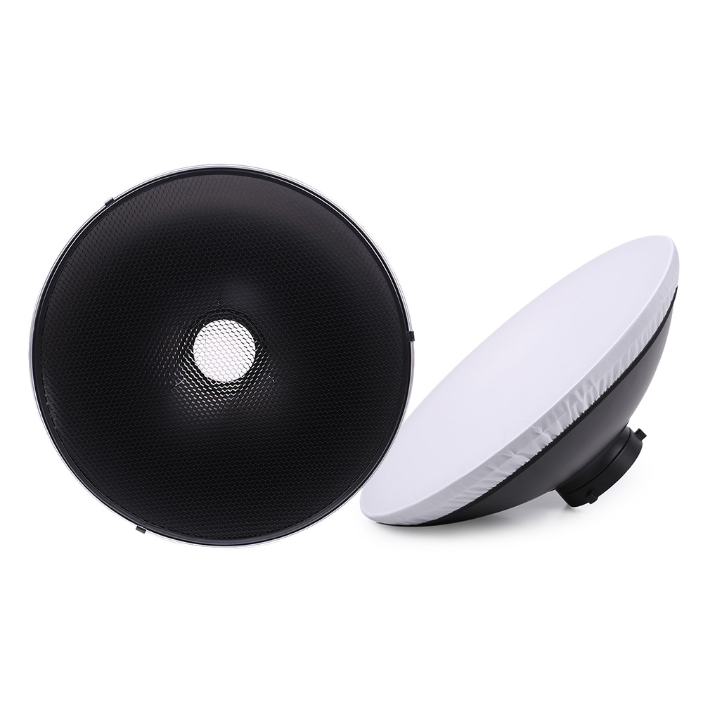 Photography Lighting Beauty Dish - スタジオ撮影用 70cm/27.6インチ スピードライト ストロボ照明 ディフューザー ビューティーディッシュ