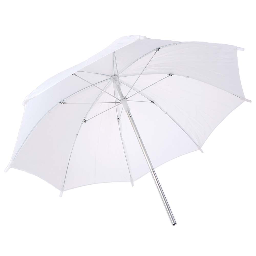 Photography Lighting Diffuser - 50cm/20インチ写真撮影用傘 金属製ハンドル 軽量布製照明傘 ディフューザー プロフェッショナル ホワイト