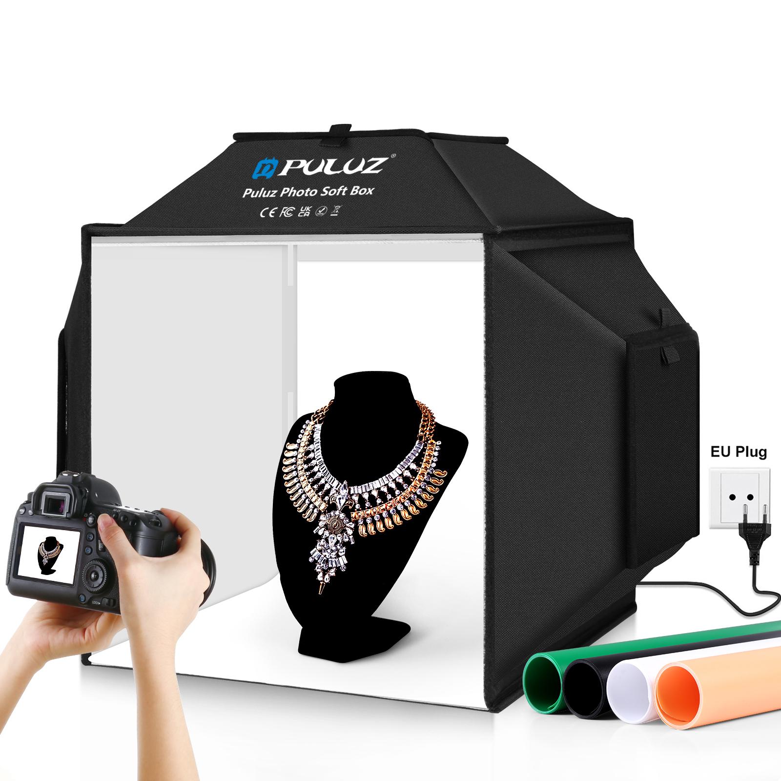 Photography Lighting And Backdrop Kits - PULUZ 40 センチメートル折りたたみ 72 ワット 5500