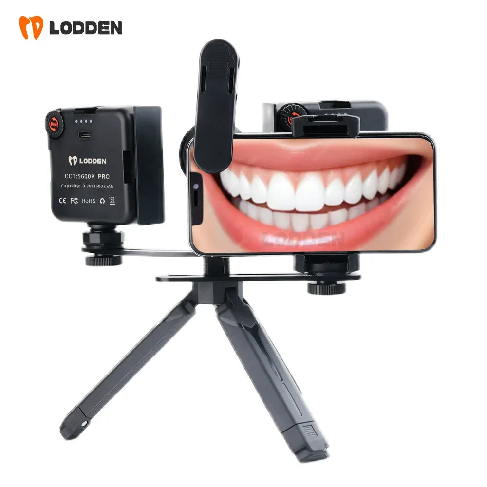 Photography Lighting Flash - ブルートゥース付き歯科用充填ライト,写真撮影,歯科医,マクロレンズ,歯科用機器,口腔充填,LODDEN-LED