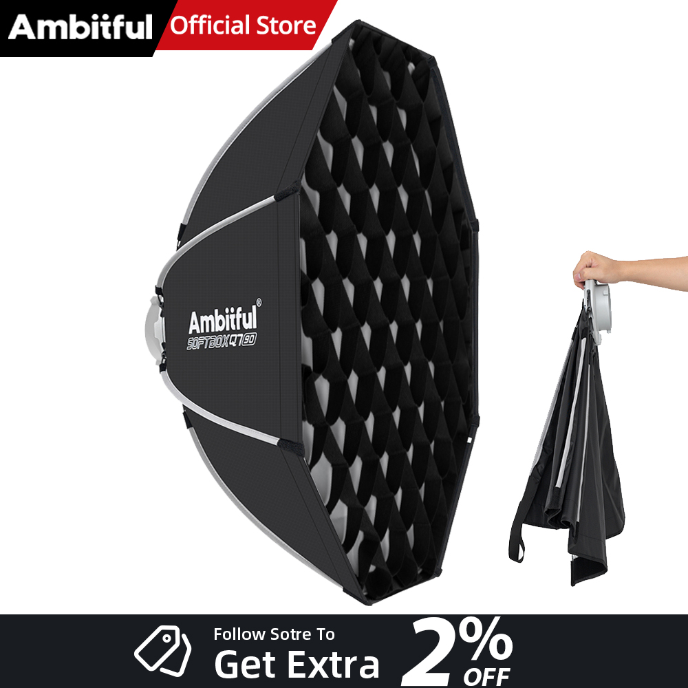 Photography Lighting Mount - AMBITFUL Q7II 55/65/90cm ボーエンズマウント オクタゴナルソフトボックス グリッド