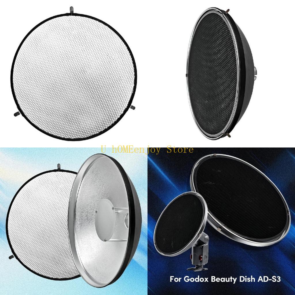 Photography Lighting Beauty Dish - B0KF グリッドフラッシュディフューザービューティーディッシュ ADS3 光の方向を完全に制御耐久性