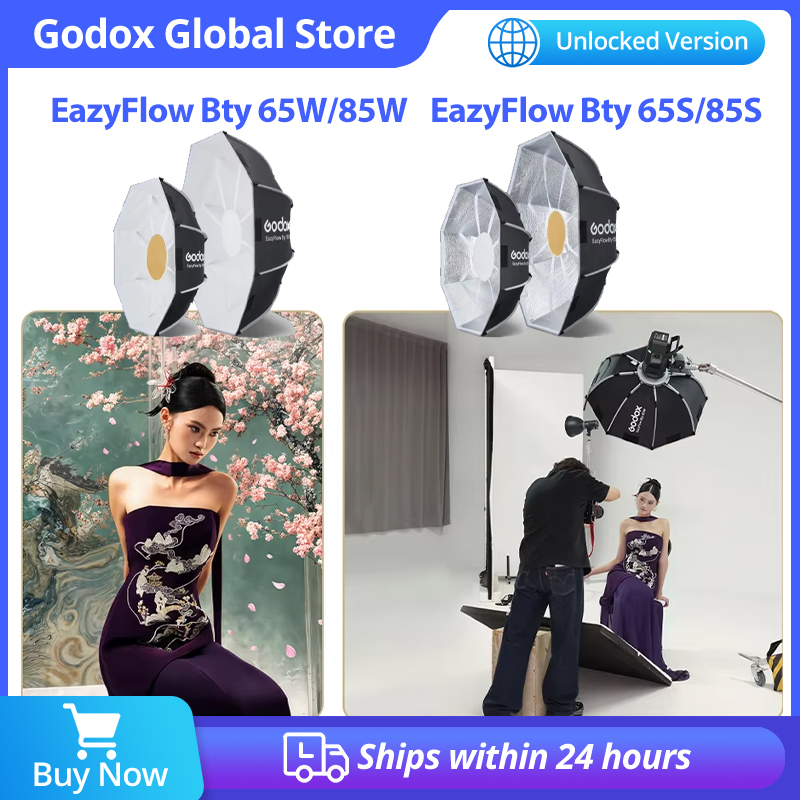 Photography Lighting Beauty Dish - ゴドックス イージーフロー ビューティーディッシュ 65/85cm クイックオープンデザイン ボーエンズマウント