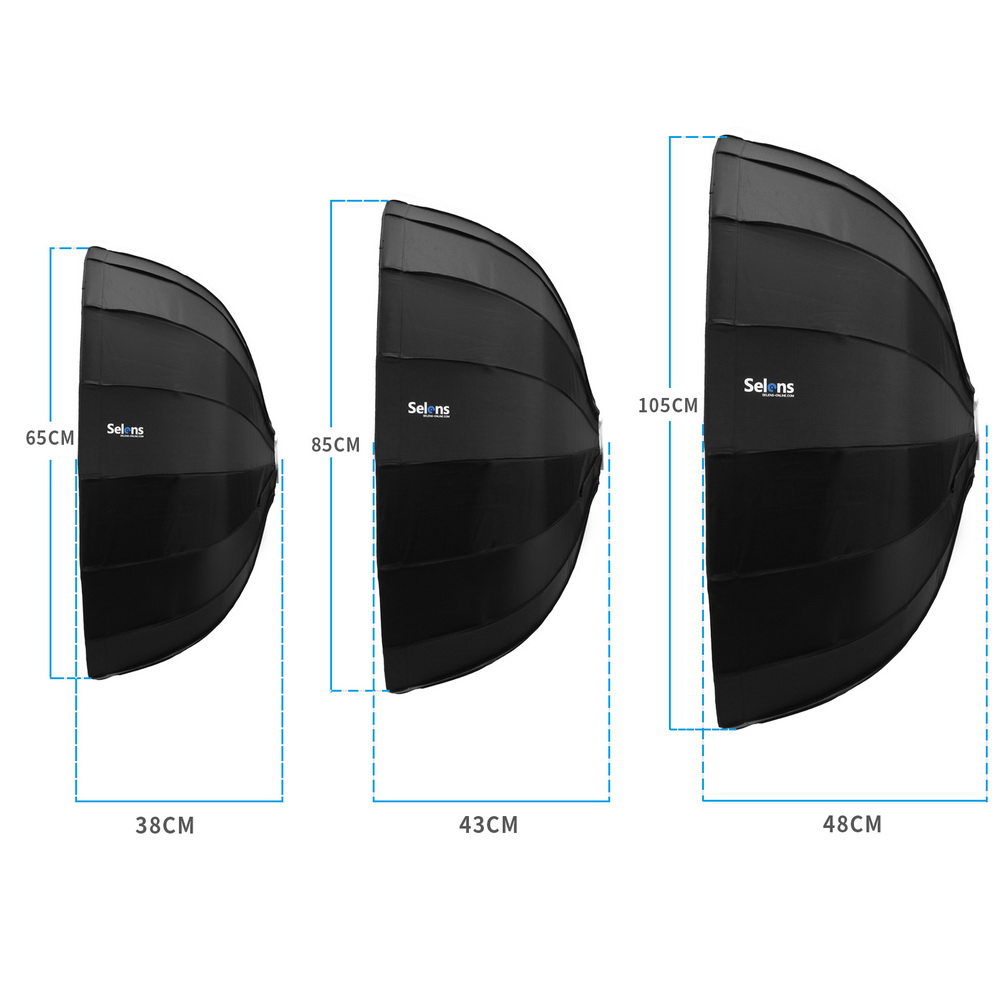 Photography Lighting Beauty Dish - Selens-カメラ,リフレクター,リフレクター,リフレクター用の折りたたみ式ソフトボックス