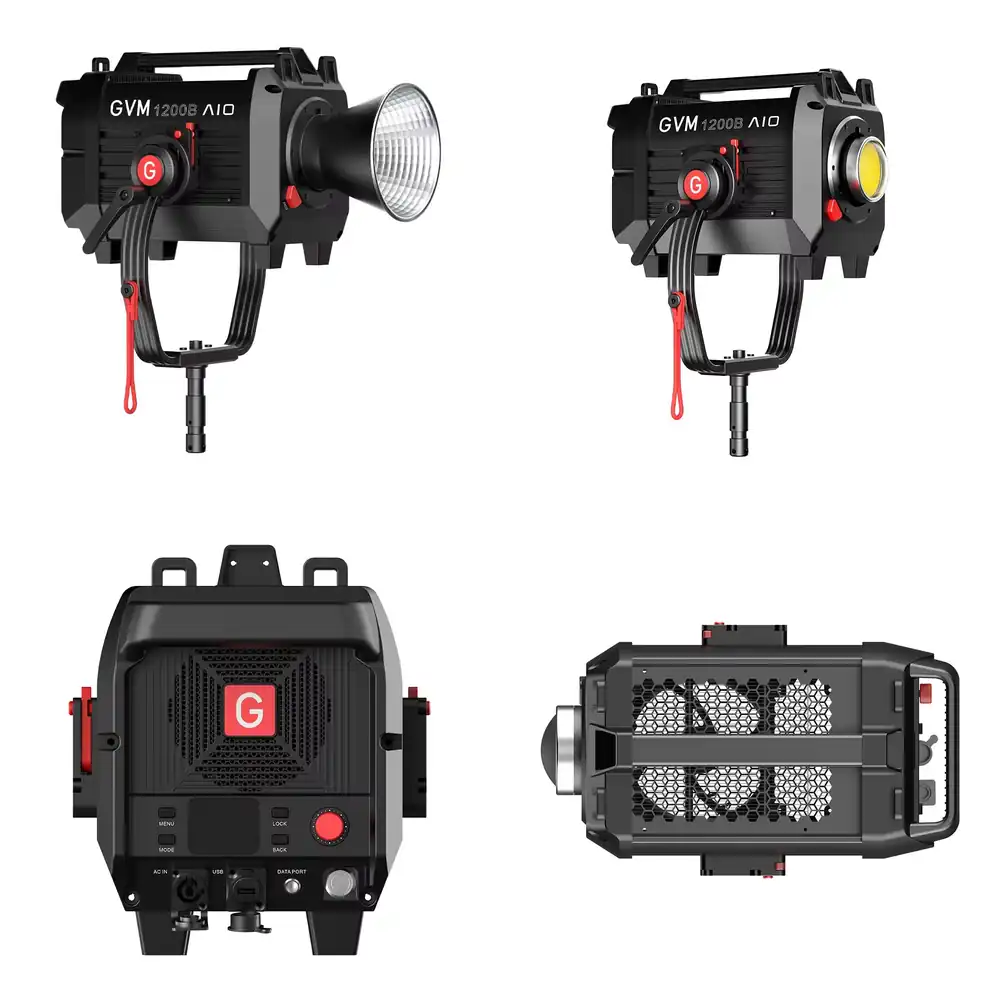 Photography Of Lighting - GVM SD1200B AIO 1200W 撮影用COB二色点光源LED COBビデオデイライトスポットライト