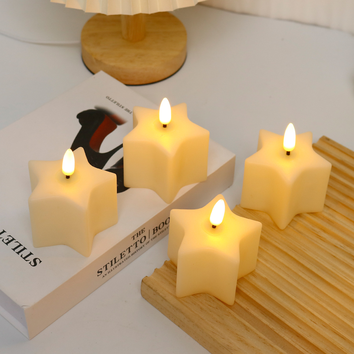 LEDキャンドルキューブ 結婚式、誕生日、クリスマスデコレー - Photography Of Lighting のレビューと価格