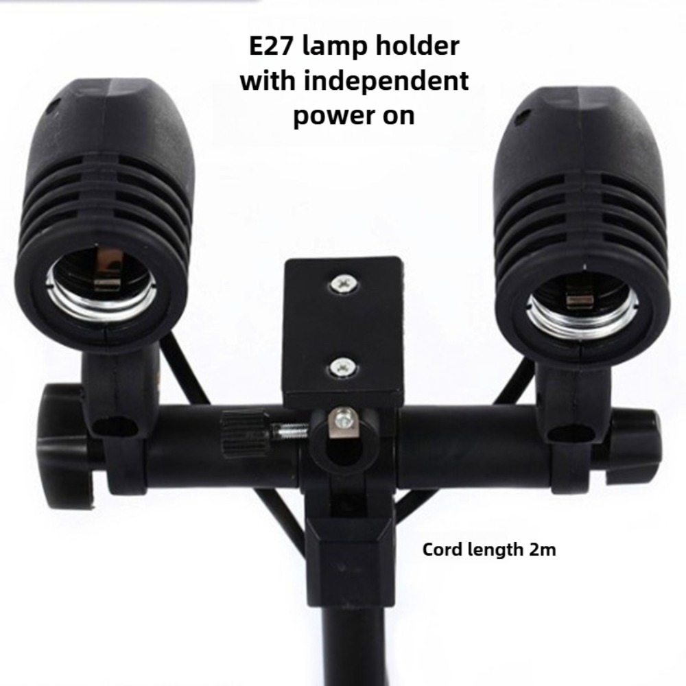 電球スタンド 2M、E27 ACソケット付き傘型ランプホルダ - Photography Lighting Mount のレビューと価格