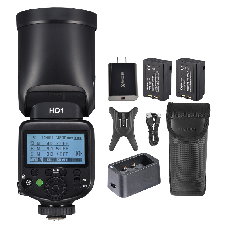 JINBEI HD-1ラウンドヘッドHSSスピードライト屋外 - Photography Lighting Flash のレビューと価格