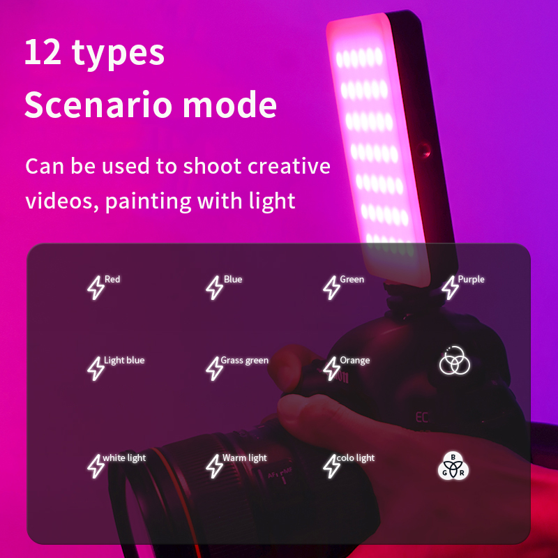 RGB ビデオライトポータブル LED カメラライトパネルフ - Torjim Rgb Photography Video Lighting のレビューと価格
