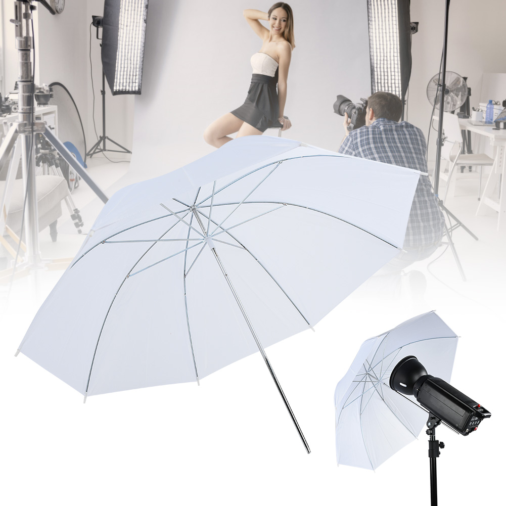 33 インチ半透明ホワイトソフト傘写真撮影スタジオ用フラッシ - Photography Lighting Flash のレビューと価格