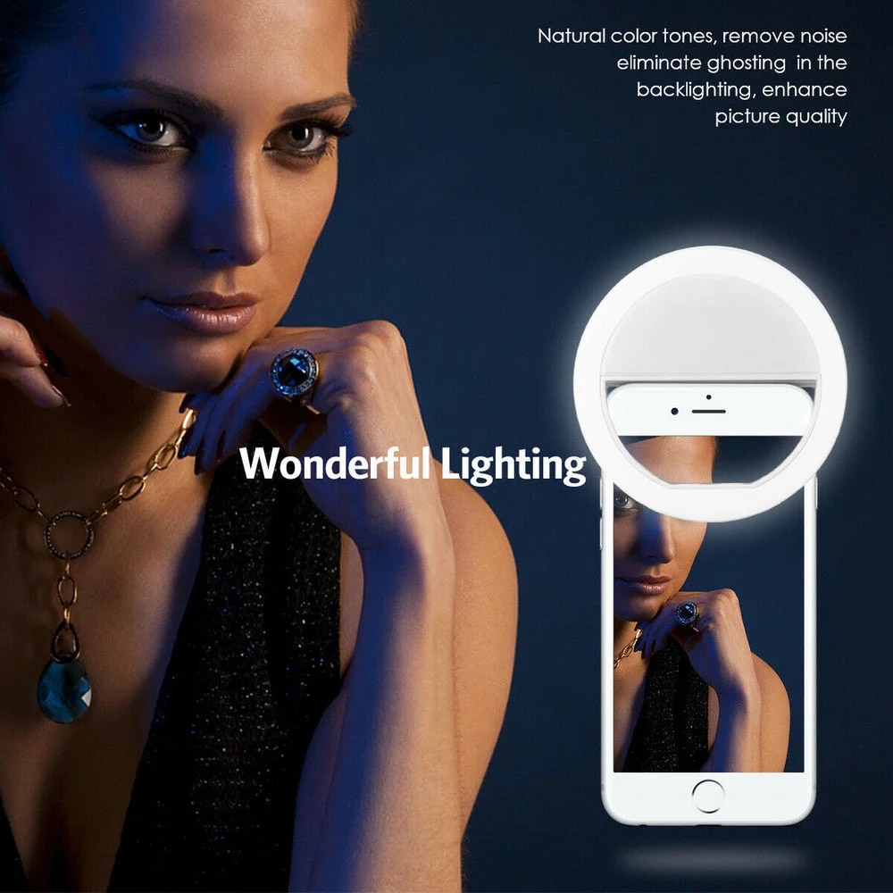 1pc USB 充電ケーブル LED 自撮りリングライト調整 - Stand Lighting Photography のレビューと価格