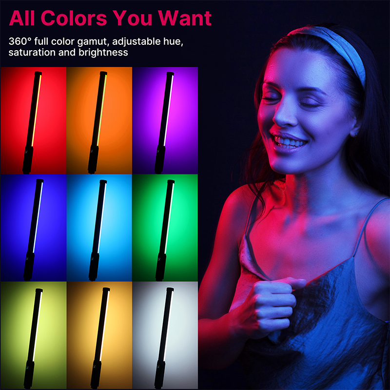 Ulanzi VL119 ハンドヘルド RGB カラフルなス - Torjim Rgb Photography Video Lighting のレビューと価格