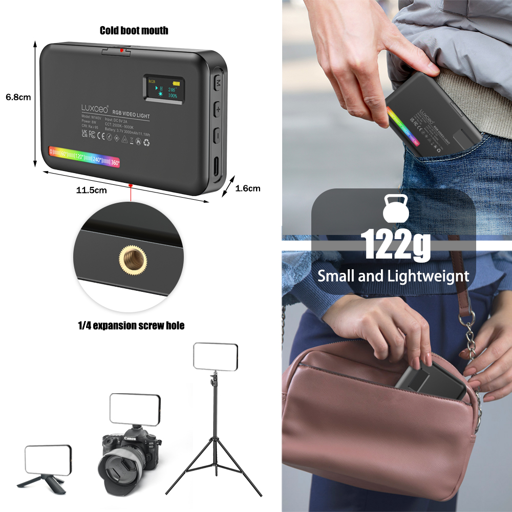 LUXCEO V10 PRO ビデオライト RGB パネルオ - Torjim Rgb Photography Video Lighting のレビューと価格