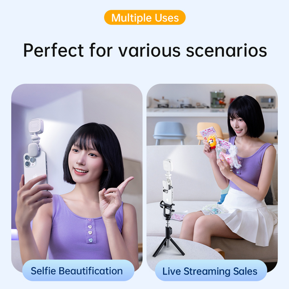 ポータブルLEDセルフィーライトカメラミニフィルライト充電式 - Photography Lighting Effects のレビューと価格