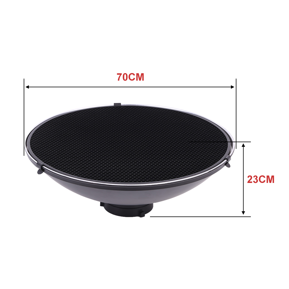 スタジオ撮影用 70cm/27.6インチ スピードライト ス - Photography Lighting Beauty Dish のレビューと価格