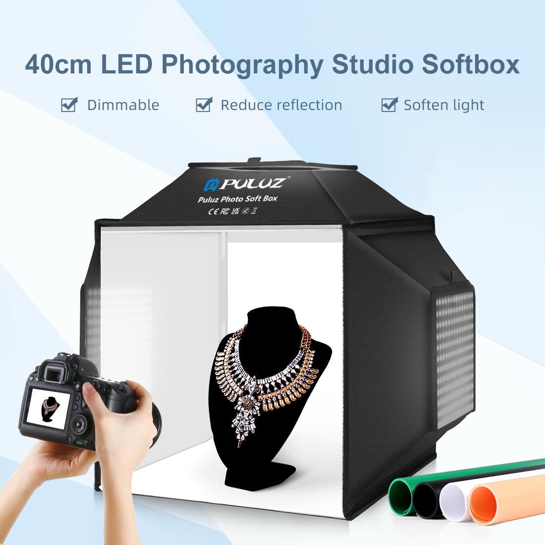 PULUZ 40 センチメートル折りたたみ 72 ワット 5 - Photography Lighting And Backdrop Kits のレビューと価格