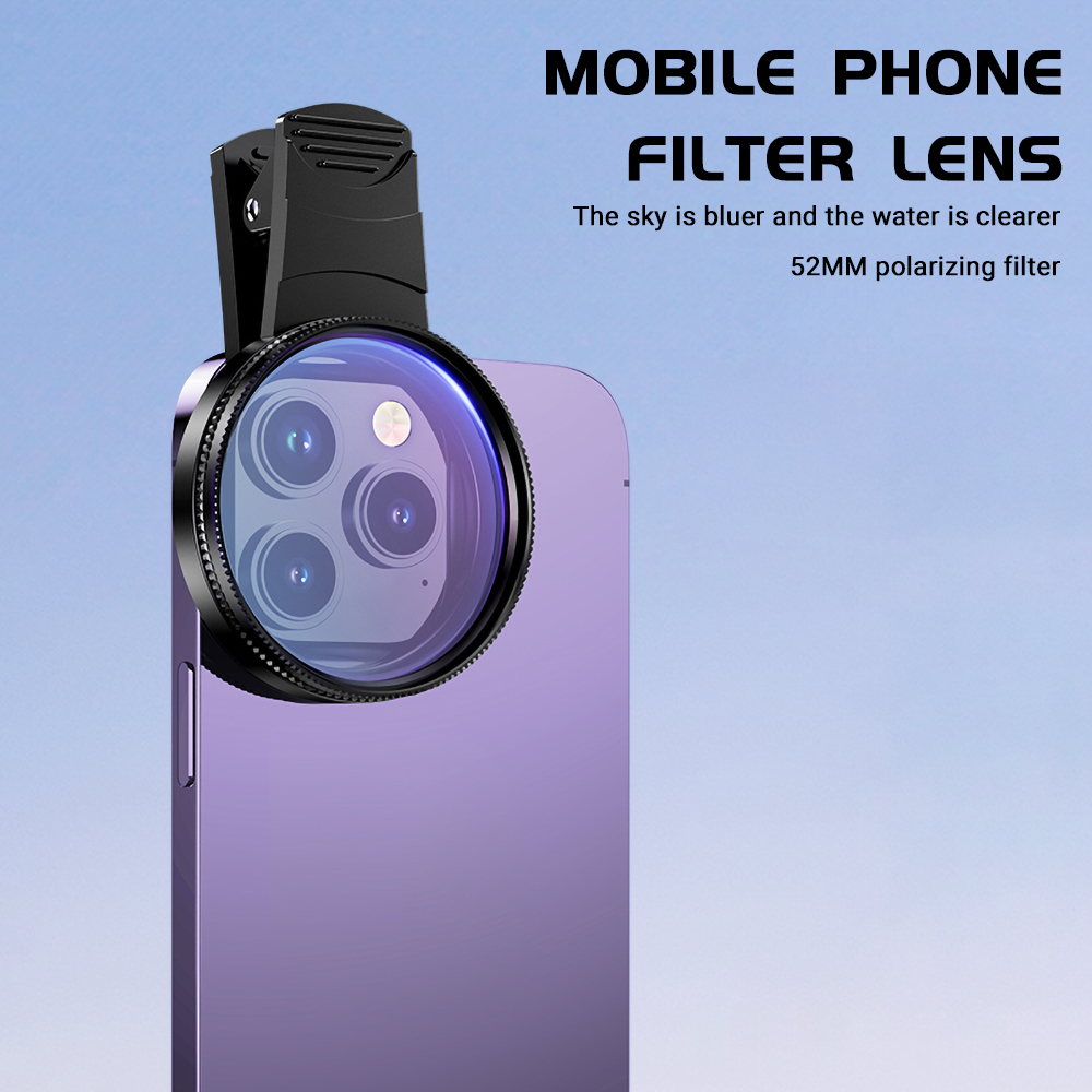 52mm クリップオンスマートフォンカメラフィルターキット  - Lighting In Photography For Beginners のレビューと価格