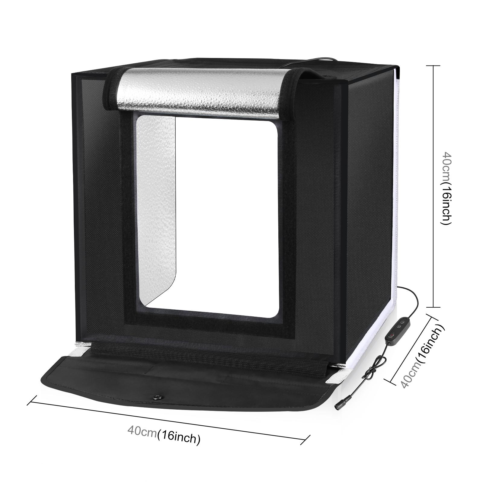 Puluz-写真スタジオ用LEDライトボックス,卓上撮影テン - Photography Lighting And Backdrop Kits のレビューと価格