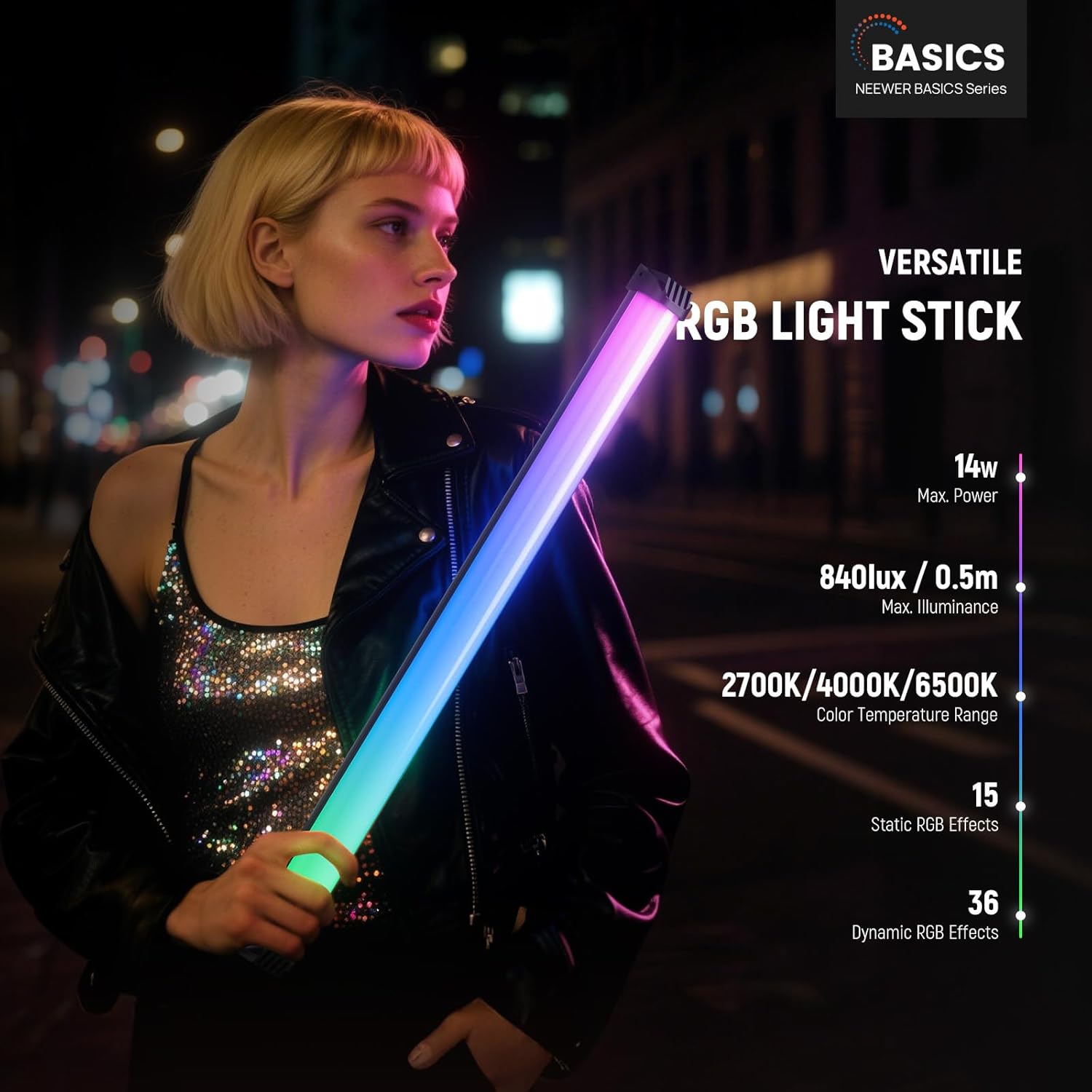 NEEWER ベーシック 21インチ 磁気RGBライトワンド - Torjim Rgb Photography Video Lighting のレビューと価格