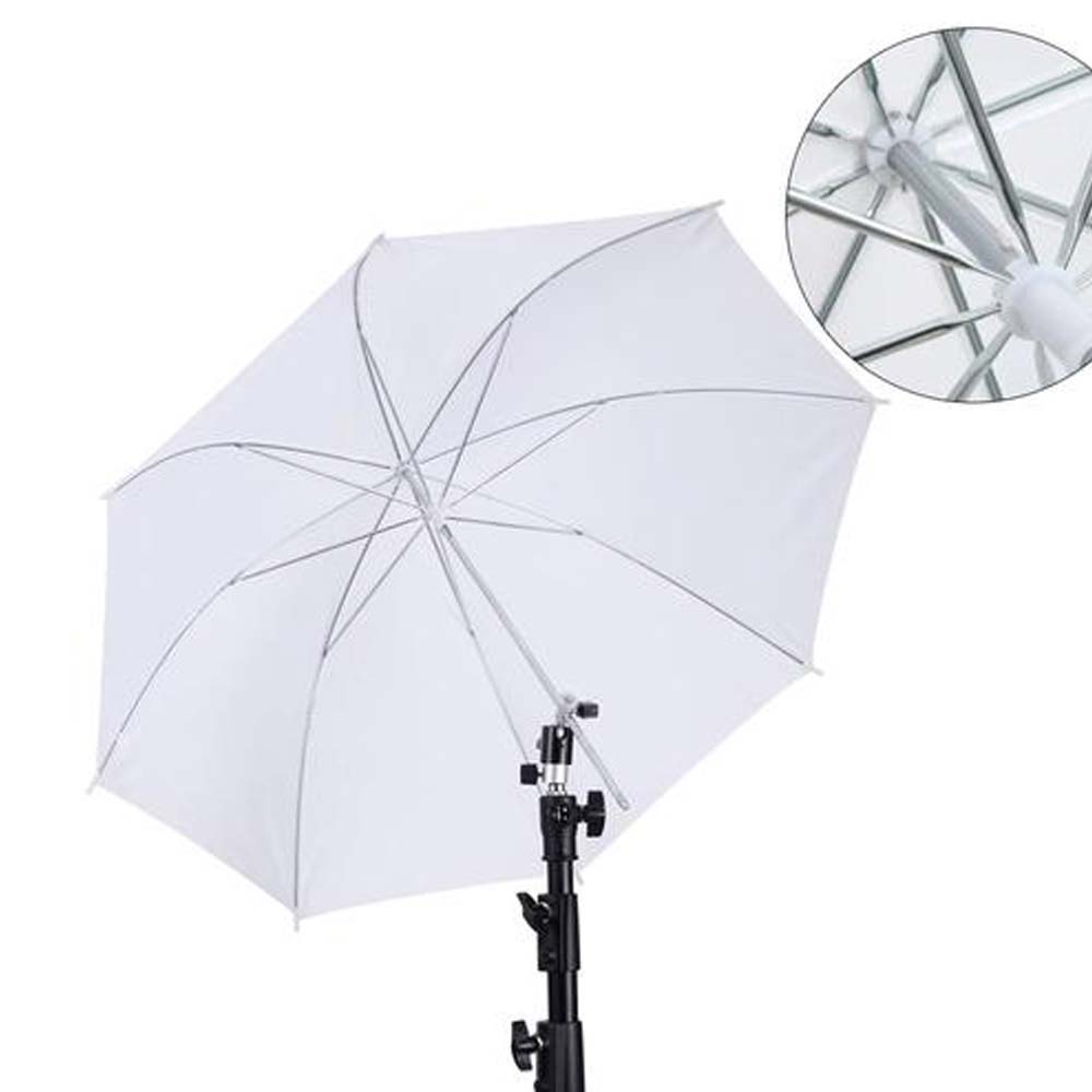 50cm/20インチ撮影用傘 金属ハンドル付き ホワイトソフ - Photography Lighting Diffuser のレビューと価格