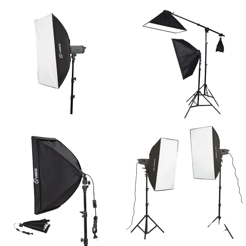 高品質ポータブルフォトスタジオ撮影用スピードライトブラックラ - Stand Lighting Photography のレビューと価格