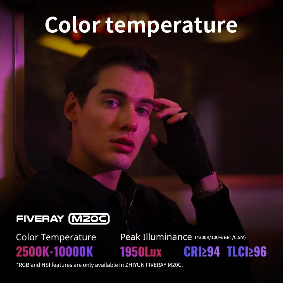 ZHIYUN FIVERAY M20C RGB M20 バイ - Torjim Rgb Photography Video Lighting のレビューと価格