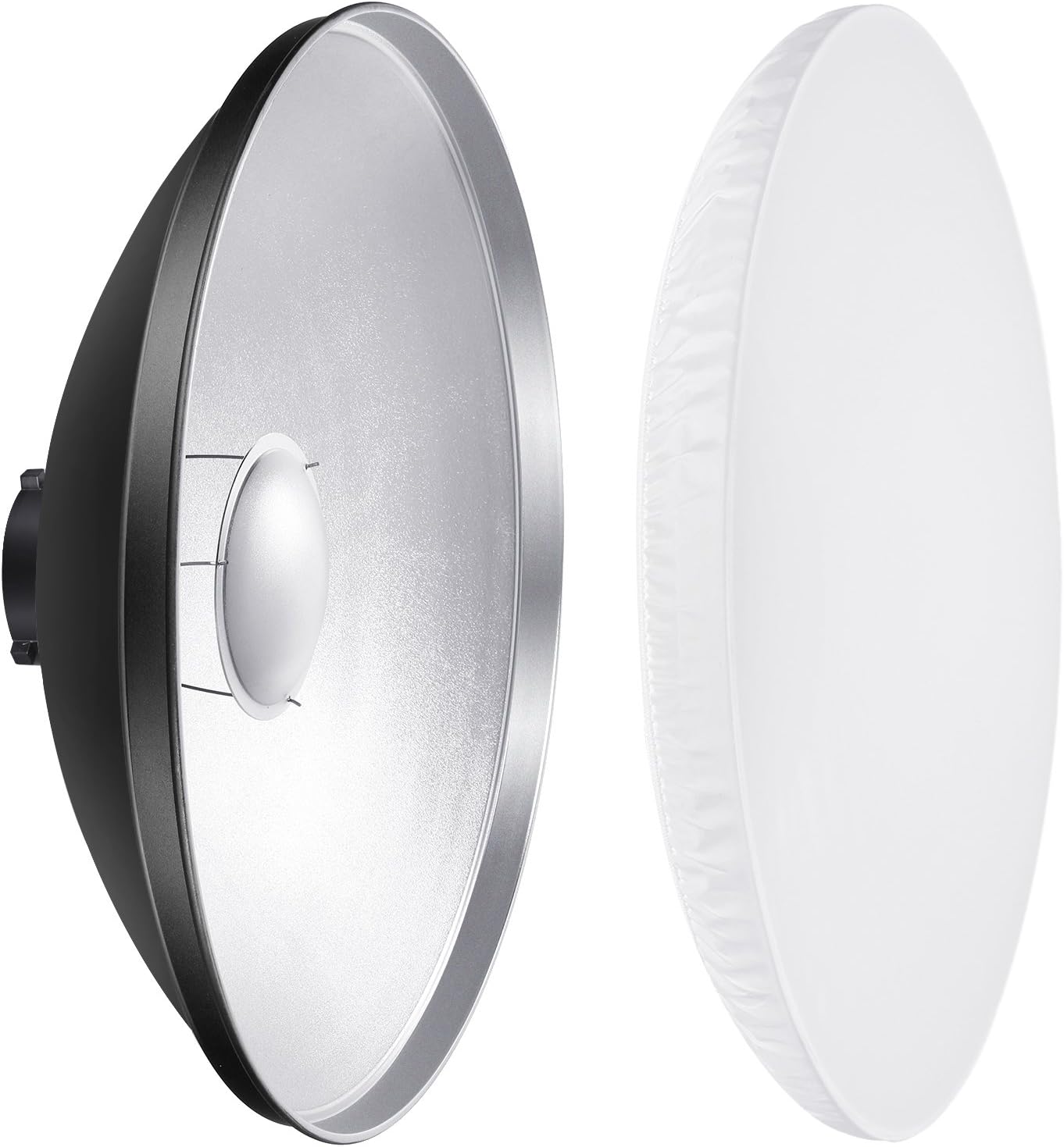 Neewer-アルミニウム製の標準反射板,美容皿,白いディフ - Photography Lighting Beauty Dish のレビューと価格
