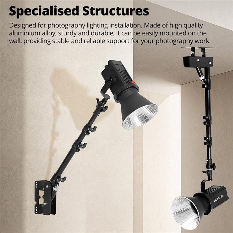 A41Z-写真撮影用ペンダントスタンド屋内壁掛けライト用ミニ - Photography Lighting Mount のレビューと価格