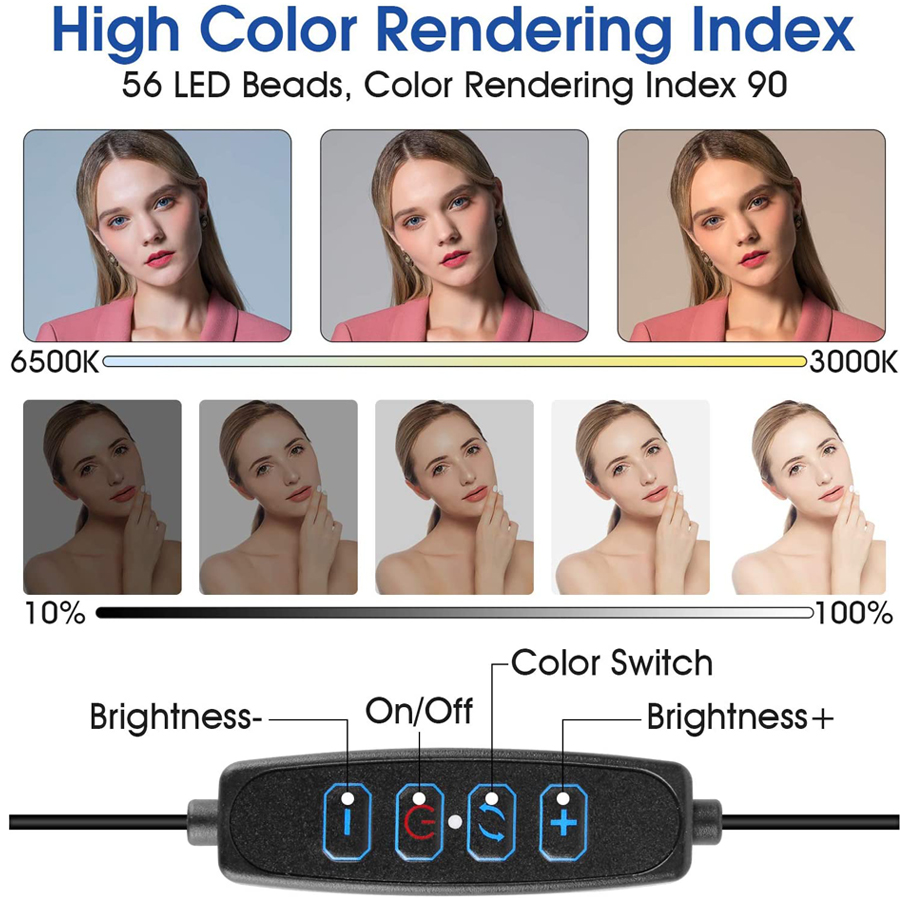 ズーム会議用16cmリングライト,ラップトップ,リングライト - Stand Lighting Photography のレビューと価格