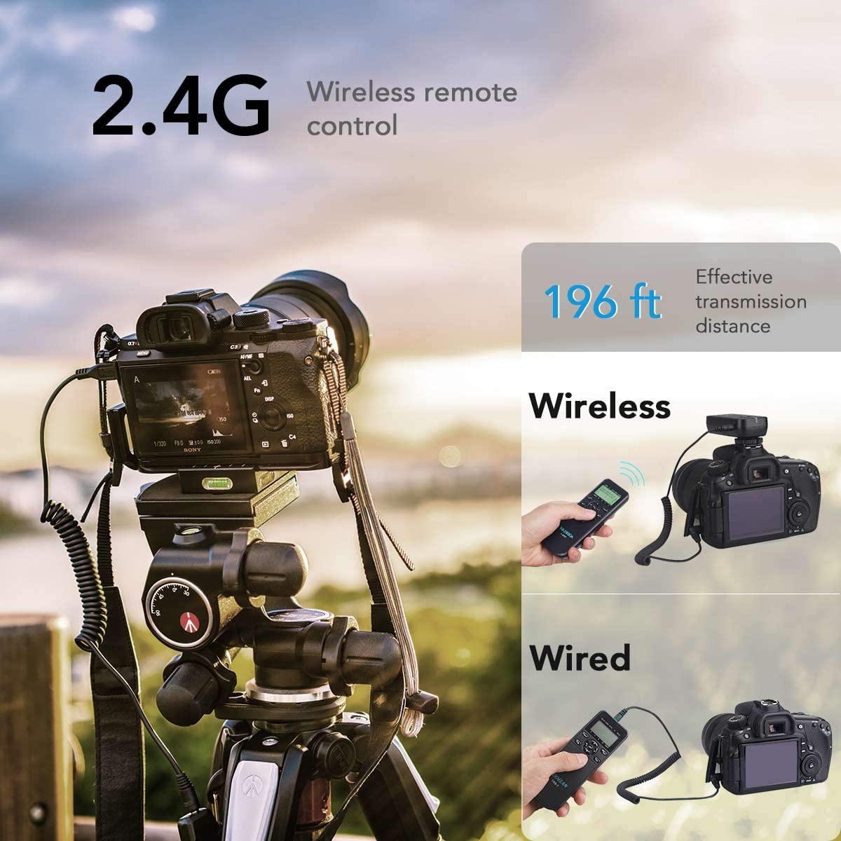 AODELAN ワイヤレスカメラタイマーリモートコントロール - Nikon Camera D3500 のレビューと価格
