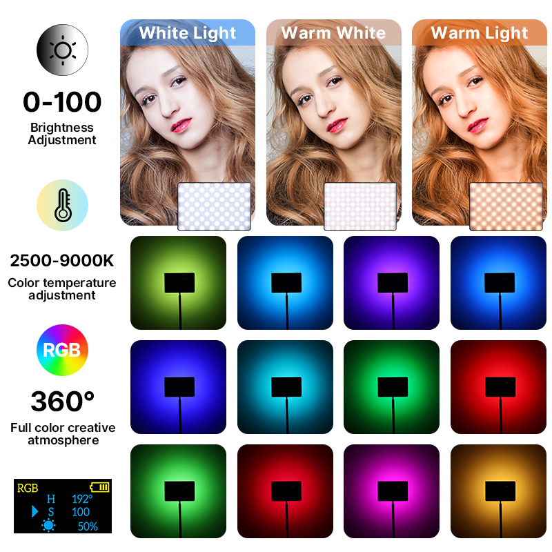Ulanzi LT003 15W RGB Video Lig - Torjim Rgb Photography Video Lighting のレビューと価格