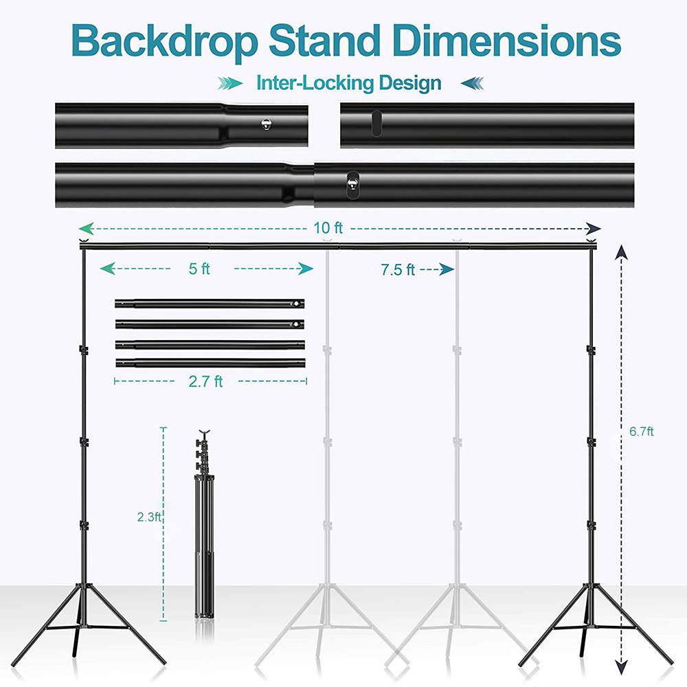 費用対効果の高い写真スタジオ機材セットには、背景スタンド、リ - Photography Lighting And Backdrop Kits のレビューと価格
