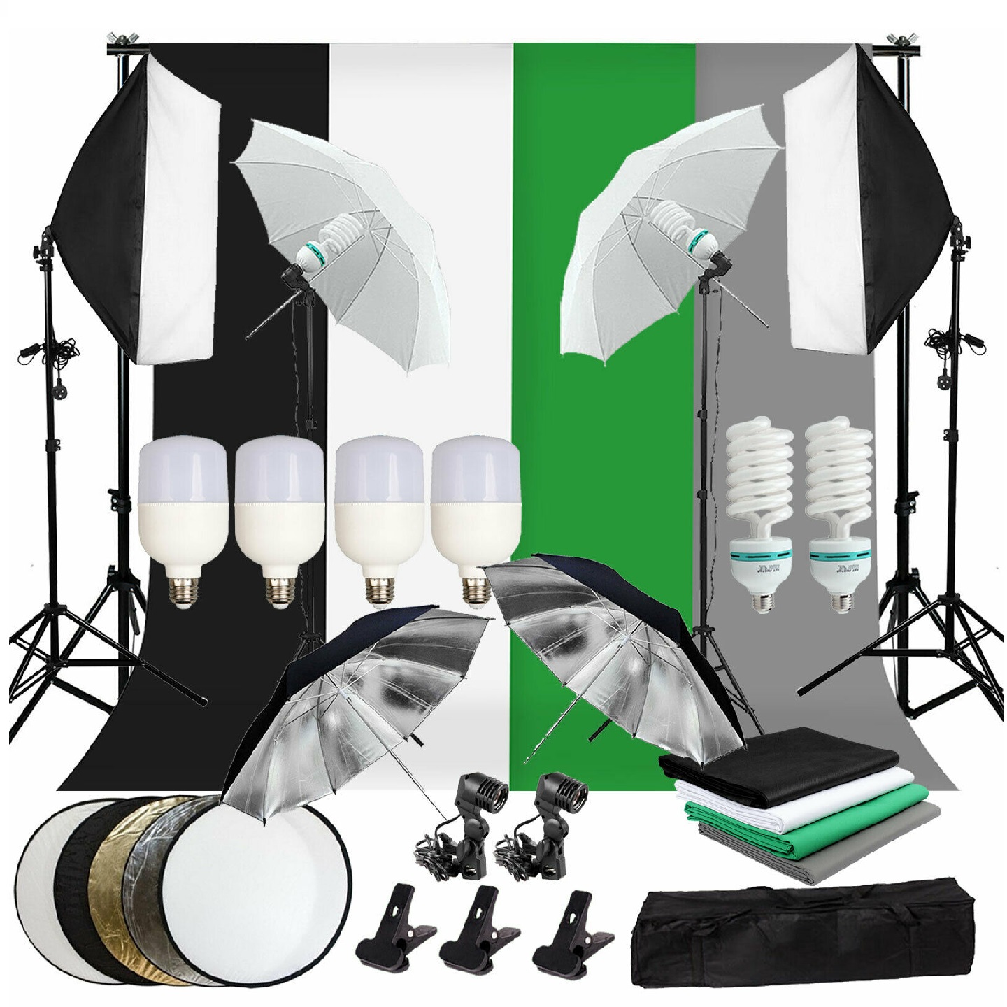 ゴールドセラー フルセット撮影キット 写真スタジオ ソフトボ - Photography Lighting And Backdrop Kits のレビューと価格