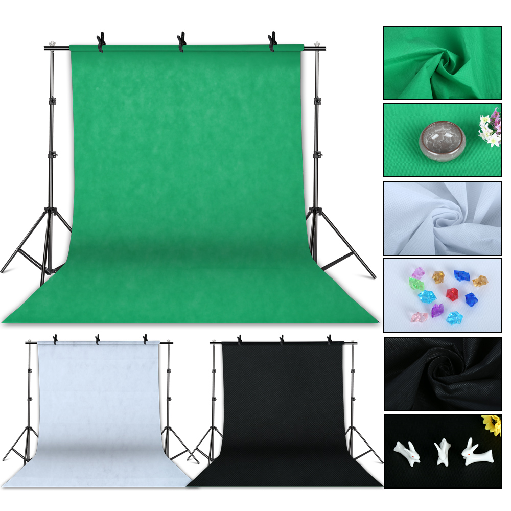 写真撮影用ソフトボックス照明キット、2.6x3m背景フレーム - Photography Lighting And Backdrop Kits のレビューと価格