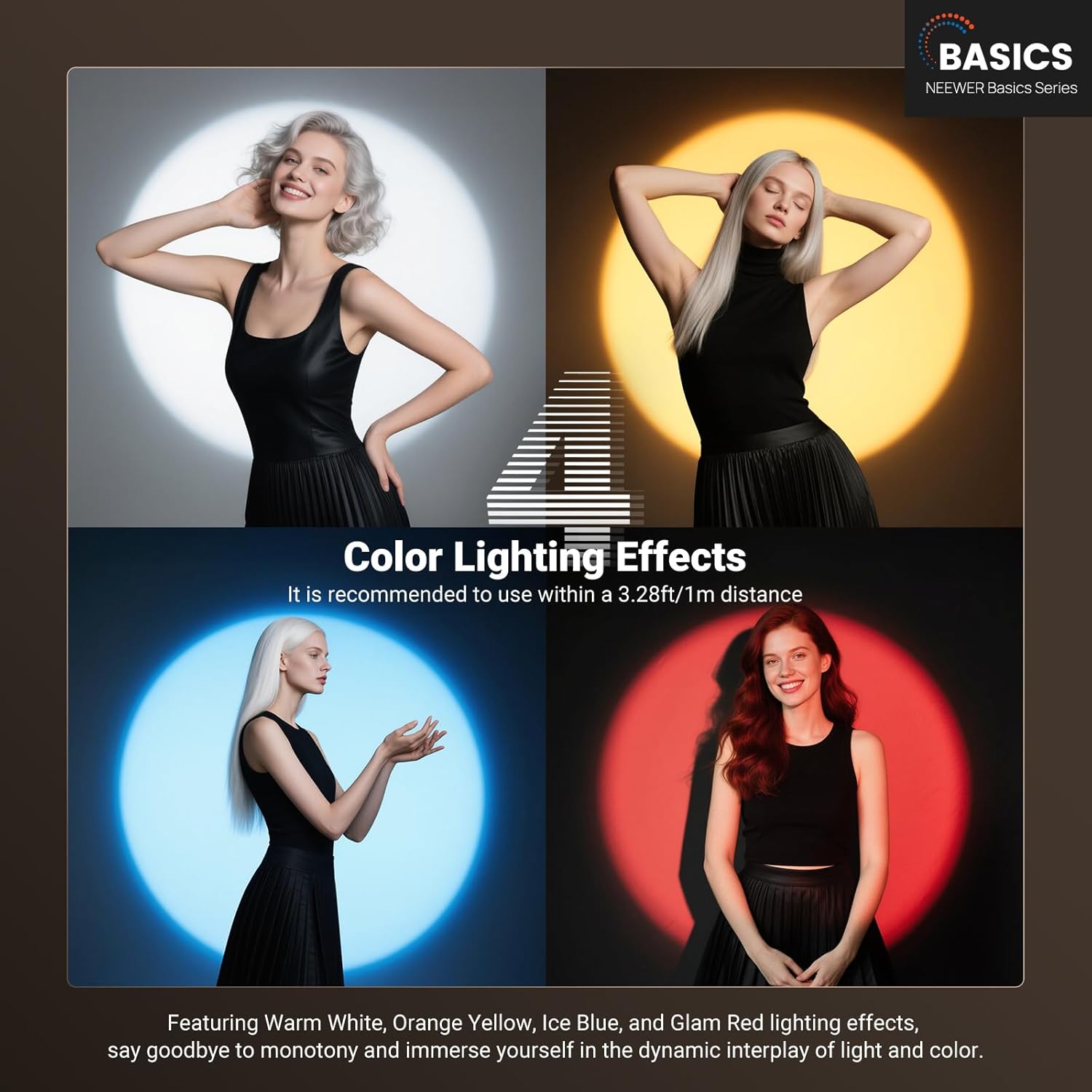 NEEWER ベーシックRGB撮影用フラッシュライト、4色/ - Torjim Rgb Photography Video Lighting のレビューと価格