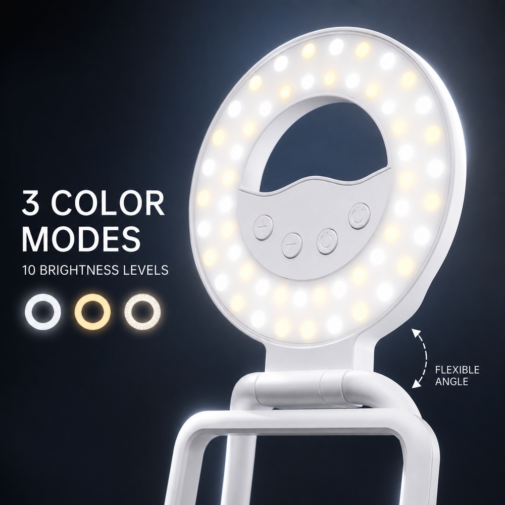 折りたたみ式マグネット式スマホ用フィルライトスタンド 60個 - Stand Lighting Photography のレビューと価格