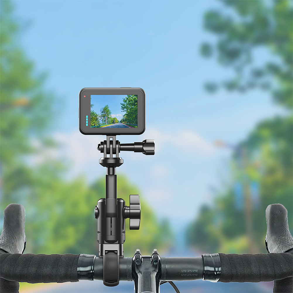 オートバイと自転車のハンドルバーホルダー、自転車カメラホルダ - Insta360 Camera X3 のレビューと価格