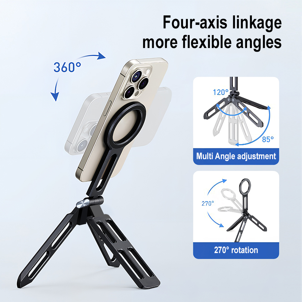 マグネット式スマホホルダー 四軸360度回転 °   回転折 - Stand Lighting Photography のレビューと価格