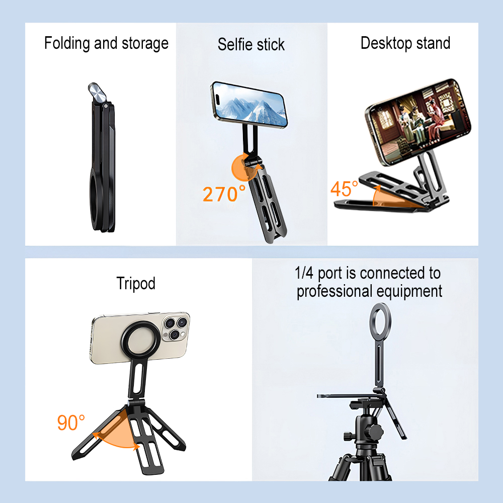 マグネット式スマホホルダー 四軸360度回転 °   回転折 - Stand Lighting Photography のレビューと価格