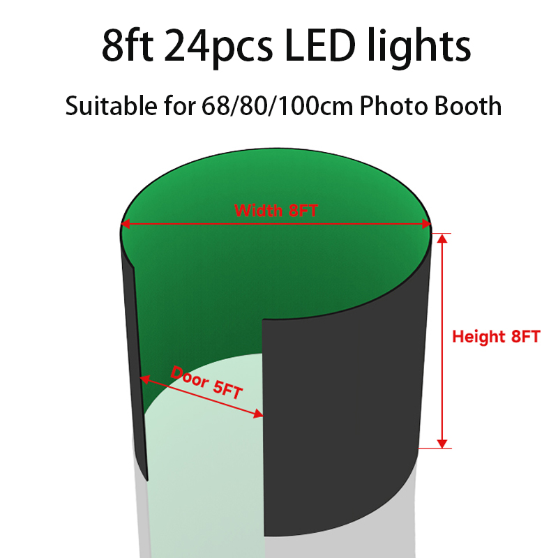 360フォトブースエンクロージャー、無料カスタムロゴ背景幕テ - Photography Lighting And Backdrop Kits のレビューと価格