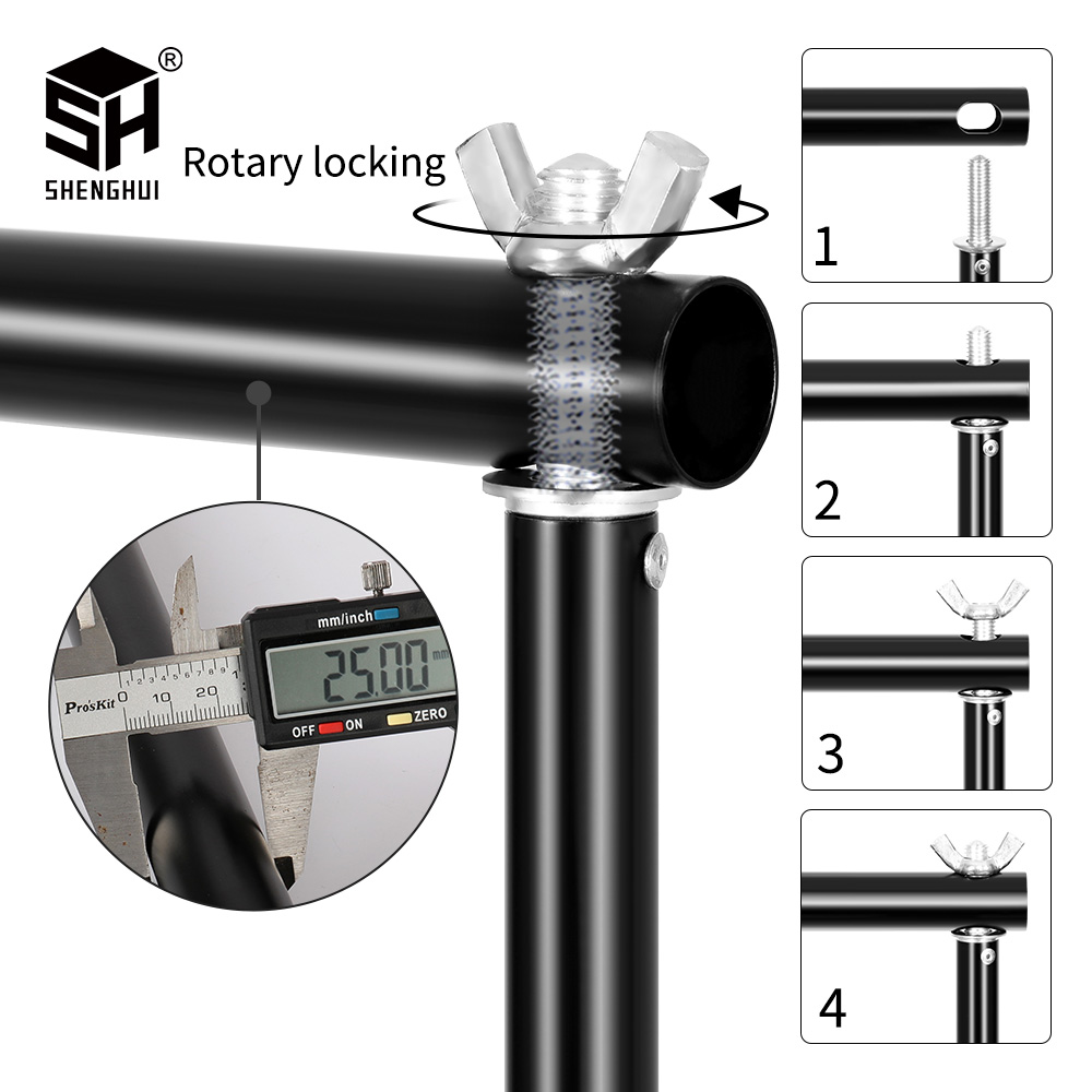 写真スタジオ背景撮影用バックドロップスタンド、バックドロップ - Photography Lighting And Backdrop Kits のレビューと価格